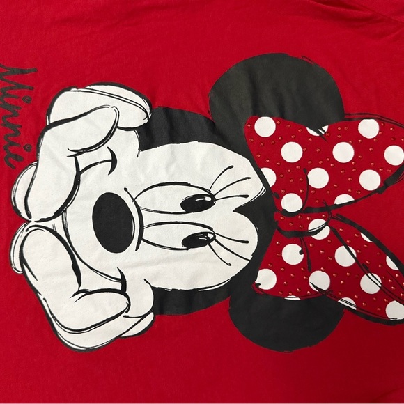 Disney Minnie Mouse Red Kids T-Shirt (Size 7/8 Kids) - Picture 2 of 7